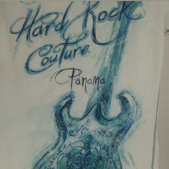 Hard Rock Cafe Couture Juniors Sz Med Short Sleeve - Picture 4 of 7